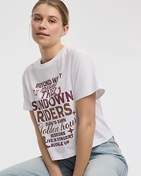 T-shirt graphique à col rond