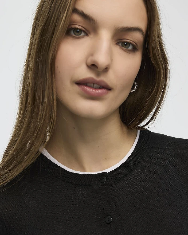 Cardigan à col rond