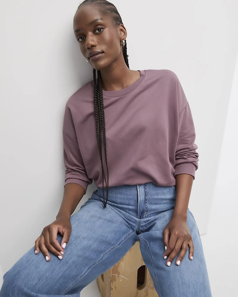 Long-Sleeve Crew-Neck Sweatshirt