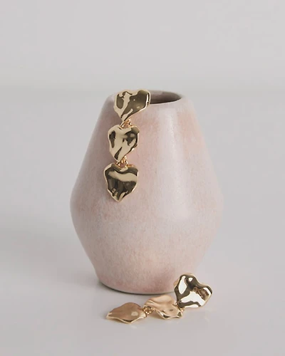 Heart-Pendant Earrings