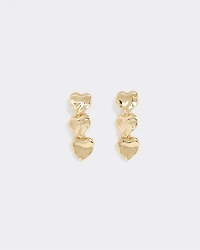 Heart-Pendant Earrings