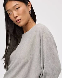 Merino-Blend Long-Sleeve Boat-Neck Sweater