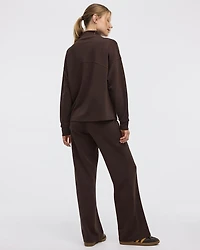 Long-Sleeve Mock-Neck Pullover