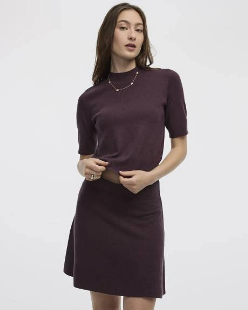 Mini jupe avec taille élastique