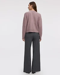 Cashmere-Blend Crew-Neck Pullover