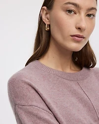 Cashmere-Blend Crew-Neck Pullover