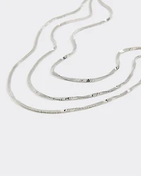 Three-Layer Twisted Chain Necklace
