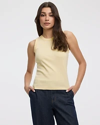 Ribbed Crew-Neck Tank
