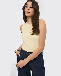 Ribbed Crew-Neck Tank