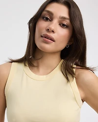 Ribbed Crew-Neck Tank