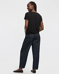 T-shirt à manches courtes dolman et col bateau