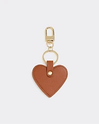 Faux Leather Heart Bag Charm