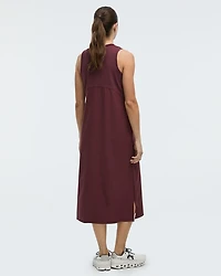 Robe bimatière sans manches