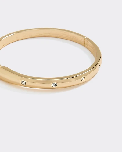 Cuff Bracelet with Rhinestones