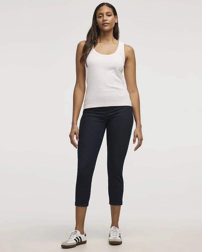 Cropped Denim Legging