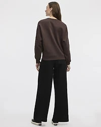 Long-Sleeve Crew-Neck Fleece Sweatshirt