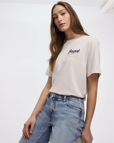 Loose Crew-Neck Graphic T-Shirt