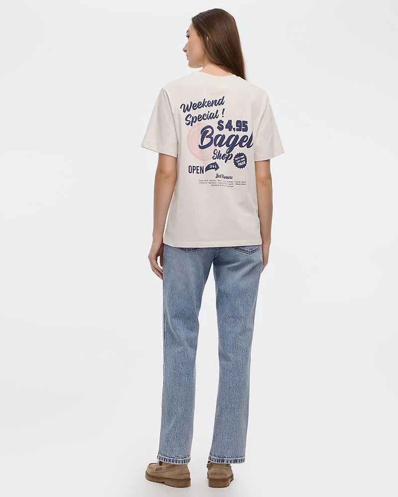 Loose Crew-Neck Graphic T-Shirt