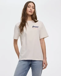 Loose Crew-Neck Graphic T-Shirt
