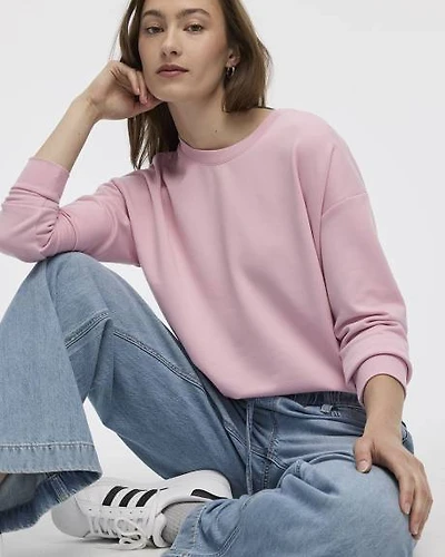 Long-Sleeve Crew-Neck Sweatshirt