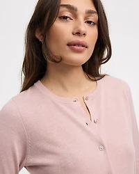 Crew-Neck Cardigan