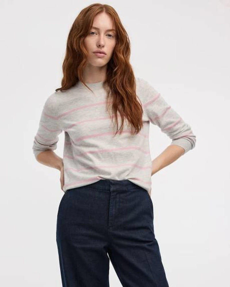 Striped Long-Sleeve Pullover