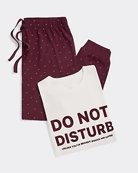 Long-Sleeve Top and Jogger Cotton Pyjama Set