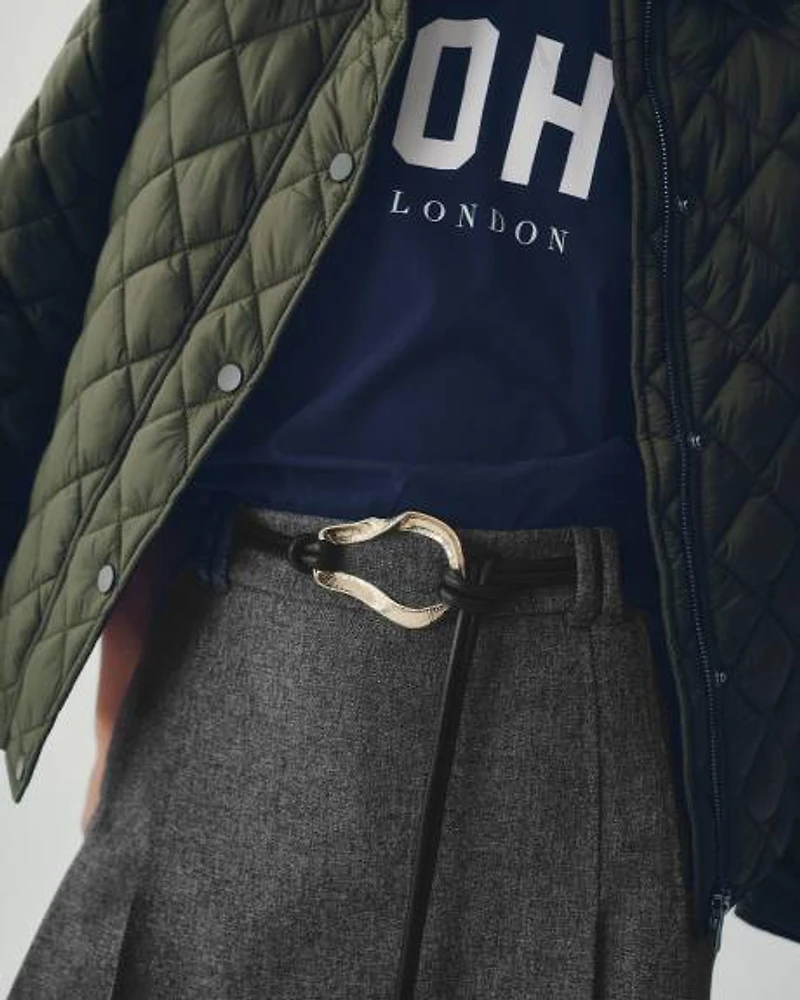 Ceinture corde en faux cuir
