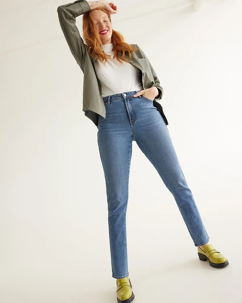 Slim-Leg High-Rise Jean