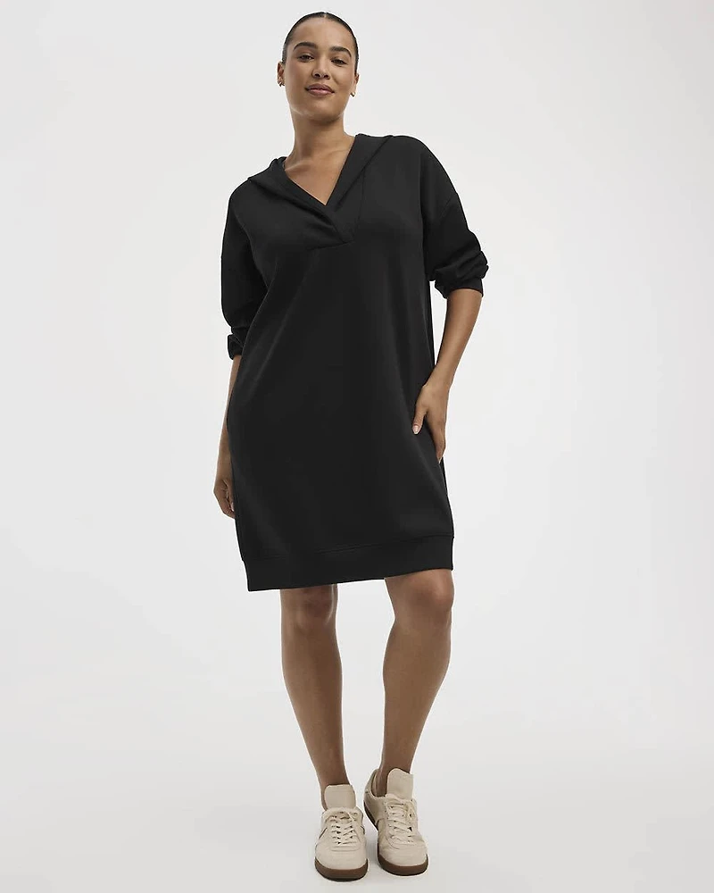Long-Sleeve Hooded Dress