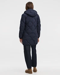 Long Hooded Puffer Jacket