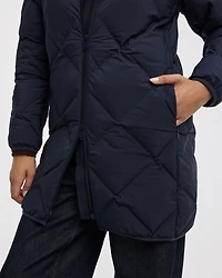 Long Hooded Puffer Jacket