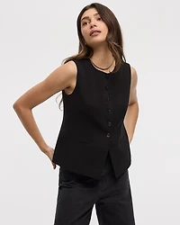 Black Sleeveless Vest