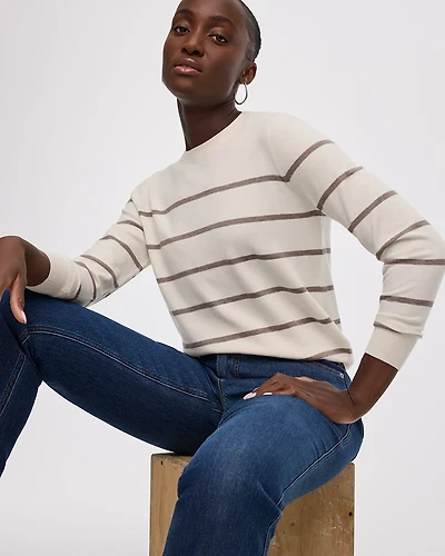 Striped Long-Sleeve Pullover