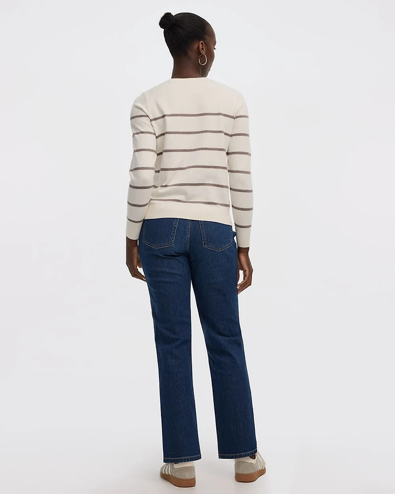 Striped Long-Sleeve Pullover