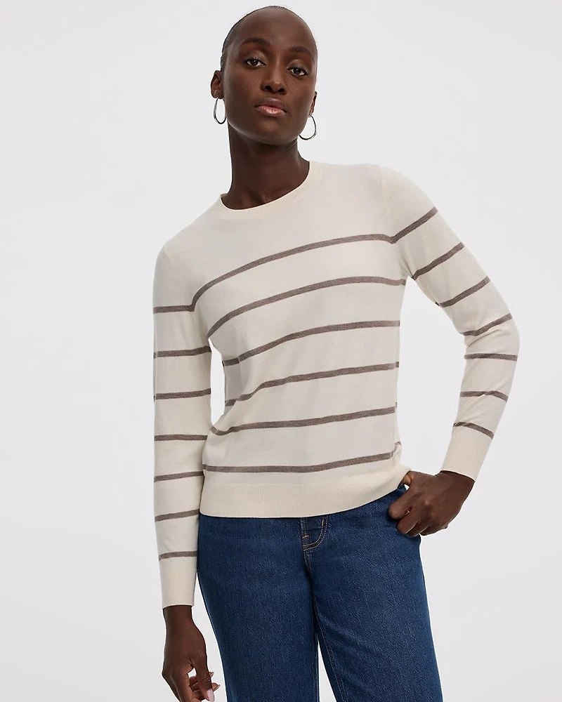 Striped Long-Sleeve Pullover