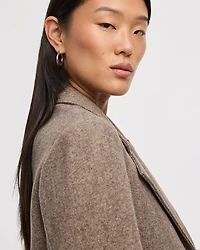 Manteau long à deux boutons