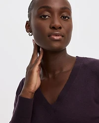 Long-Sleeve V-Neck Pullover