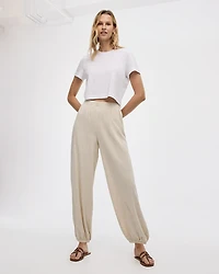 Mid-Rise Harem Pull-On Pant