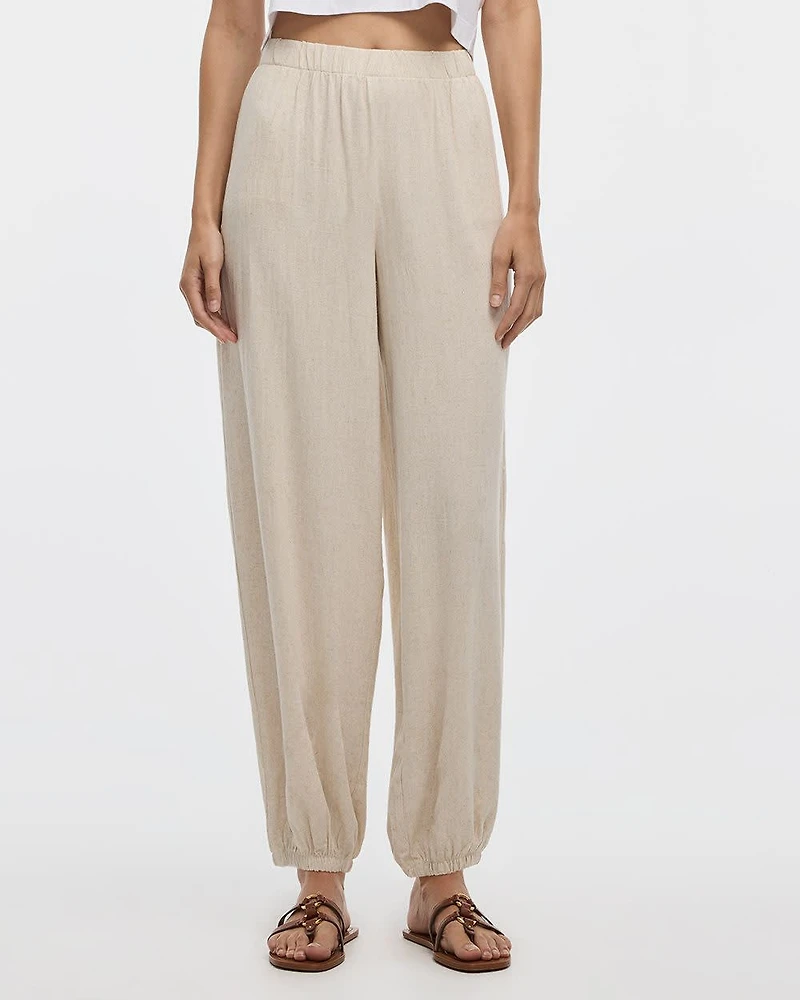 Mid-Rise Harem Pull-On Pant