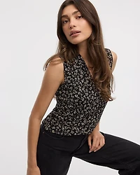 Sleeveless V-Neck Top