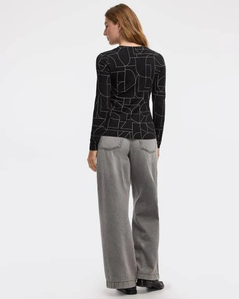 Long-Sleeve Crew-Neck Tee