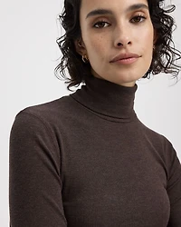 Long-Sleeve Turtleneck Top