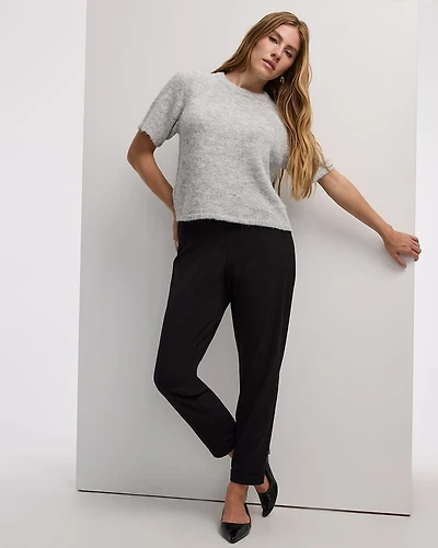 Tapered-Leg High-Rise Pant