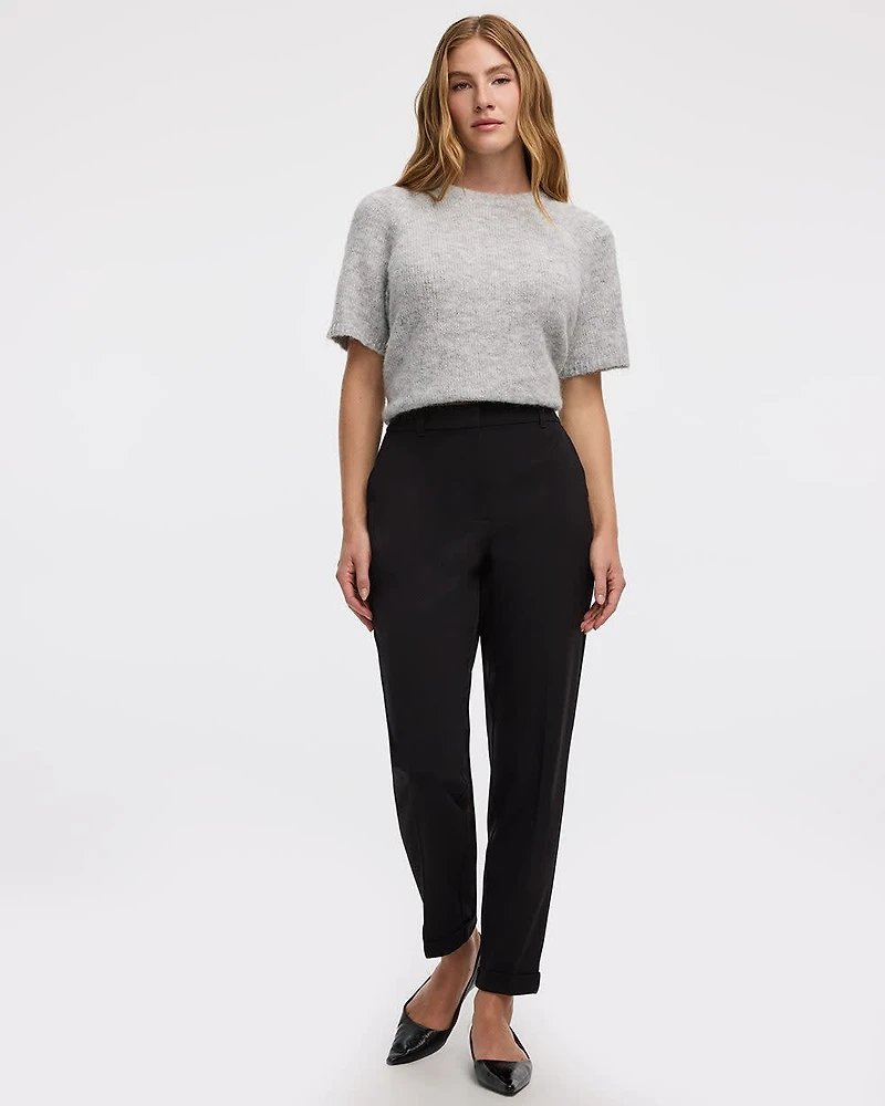 Tapered-Leg High-Rise Pant