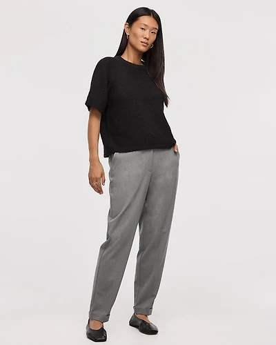Tapered-Leg High-Rise Pant