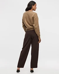 Pantalon taille mi-haute à jambe ballon