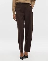 Pantalon taille mi-haute à jambe ballon