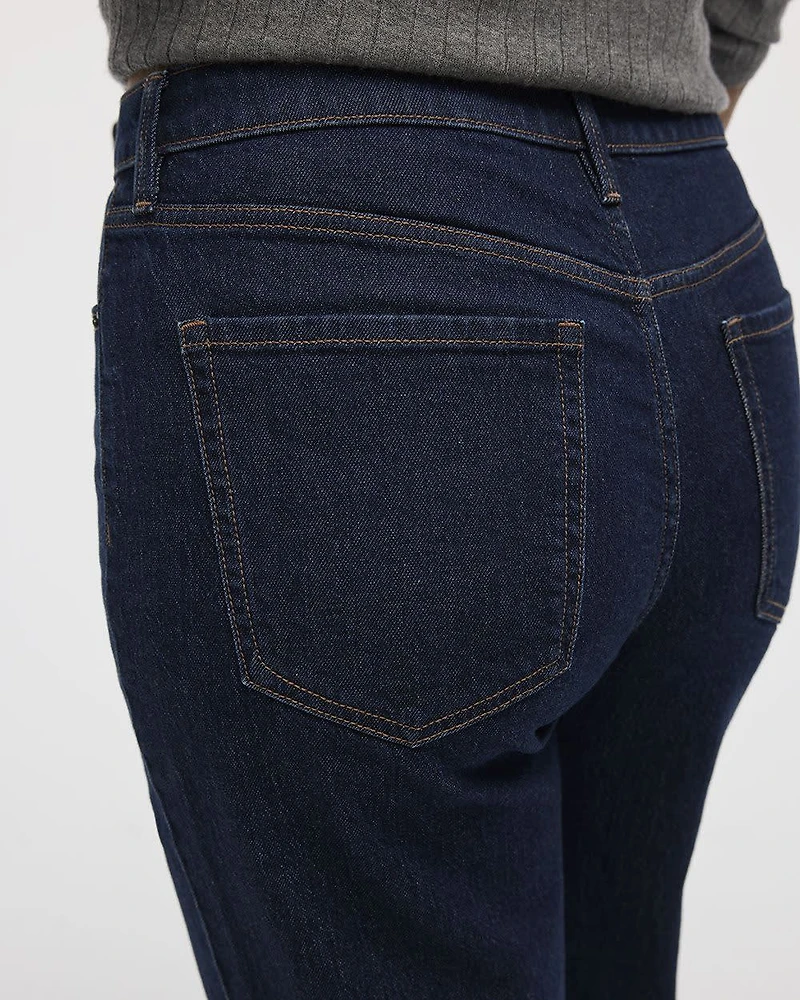 Tapered-Leg High-Rise Jean