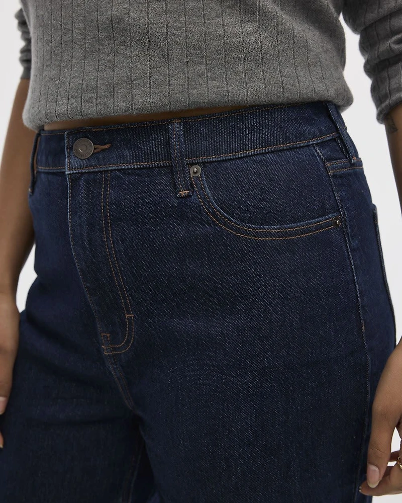 Tapered-Leg High-Rise Jean